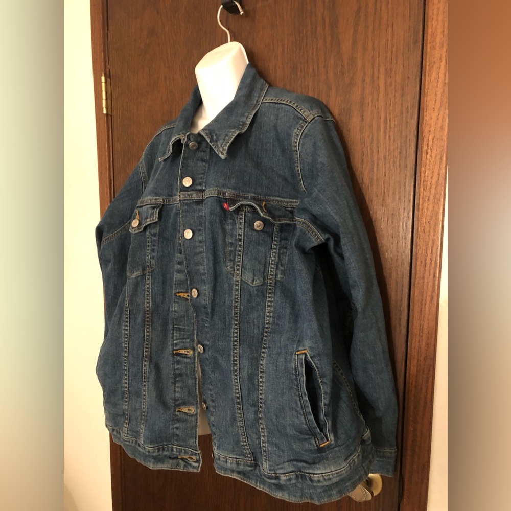 Levi’s Plus 4x women’s Denim Jacket Coat 26/28 - Picture 4 of 8
